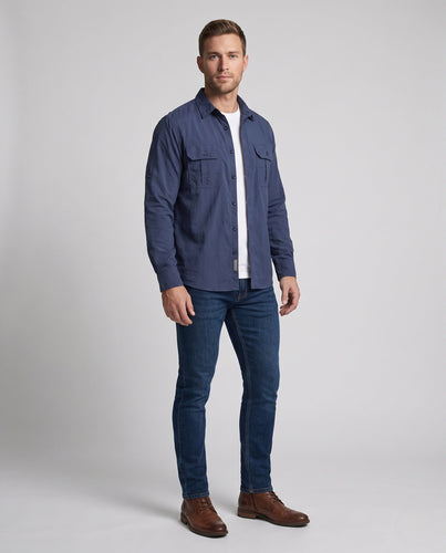 Herren Outdoor Kurzarmhemd mit praktischen Taschen Echo Archiv