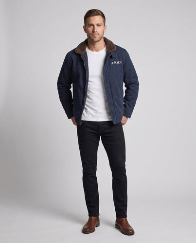 Herren Robuste Feldjacke mit Teddykragen Echo Archiv