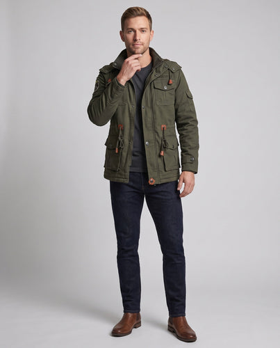 Herren stilvolle Utility-Jacke Echo Archiv