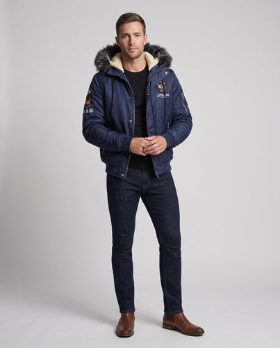 Herren Warm gefütterte Übergangsjacke Echo Archiv