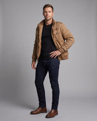 Herren Winterjacke mit Fleece-Futter und multifunktionalen Taschen Echo Archiv