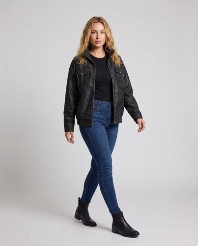 Damen Modische Utility-Jacke Echo Archiv
