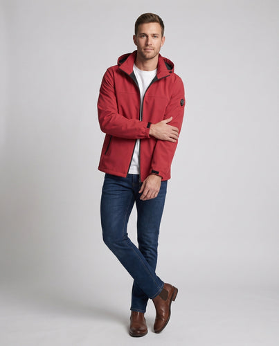 Herren Allwetterjacke mit verstellbarer Kapuze Echo Archiv