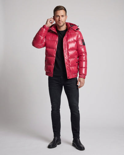 Herren Atmungsaktive Steppjacke mit Kapuze Echo Archiv