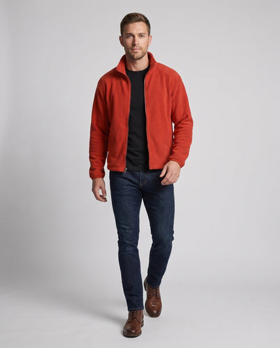 Herren Fleecejacke mit Stehkragen Echo Archiv