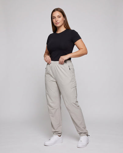 Frauen Weite Leinenlook Palazzo-Hosen mit Drawstring-Taille & Fließender Silhouette Echoarchiv