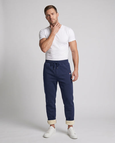 Herren isolierte Thermo-Jogginghose mit Teddy-Futter und elastischem Kordelzugbund Echoarchiv