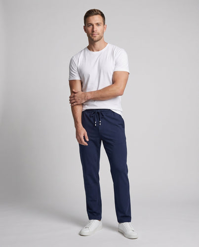 Herren Comfort Fleece Chino-Hose mit Kordelzug, Gerades Bein & Weicher Futter Echoarchiv