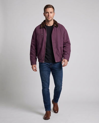 Herren Freizeitjacke mit Tiermuster-Kragen Echo Archiv