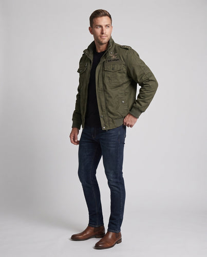 Herren Gefütterte Utility-Jacke Echo Archiv