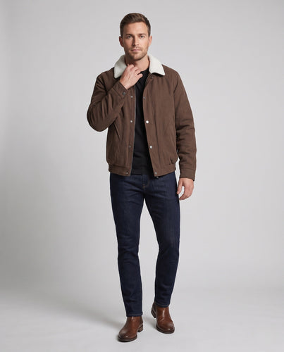 Herren Kunstleder Übergangsjacke Echo Archiv