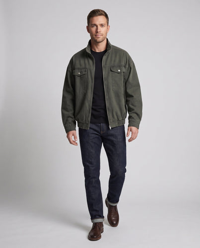 Herren Lässige Baumwolljacke Echo Archiv