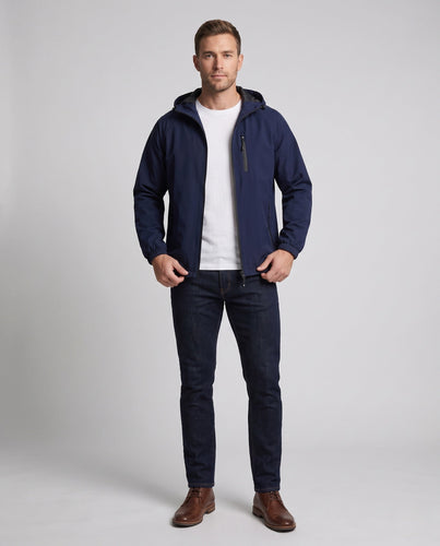Herren Leichte Outdoor-Jacke mit verstellbarem Kapuzenverschluss Echo Archiv