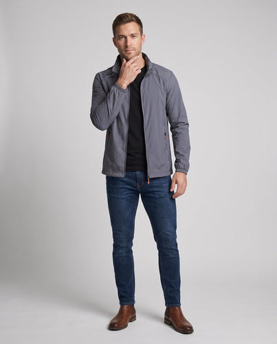 Herren Leichte Outdoorjacke mit hohem Kragen Echo Archiv