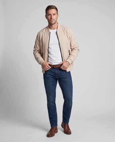 Herren Modische Bomberjacke mit detaillierten Mustern Echo Archiv
