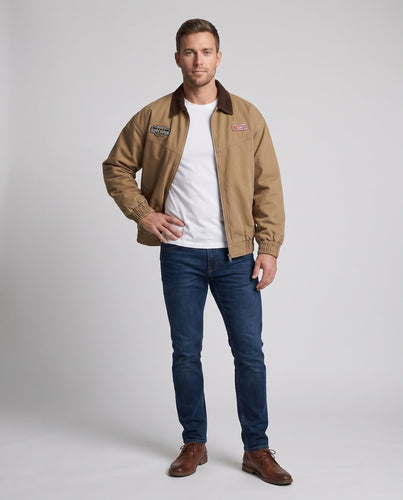 Herren Modische Freizeitjacke mit Reißverschluss Echo Archiv
