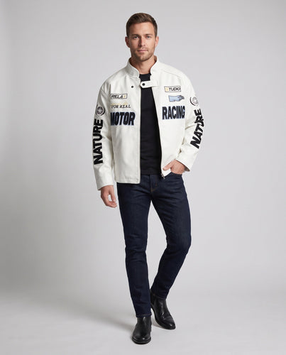 Herren Modische Racingjacke Echo Archiv