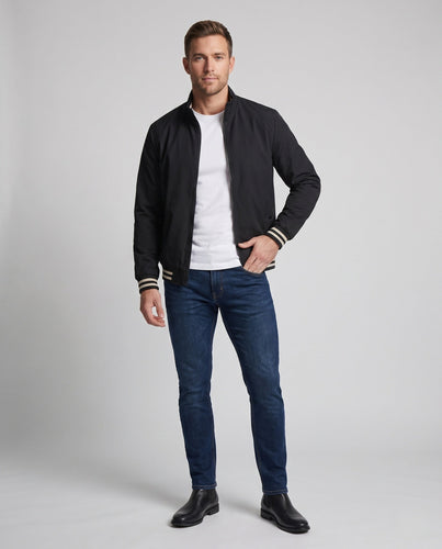 Herren Modische Übergangsjacke mit Stehkragen Echo Archiv