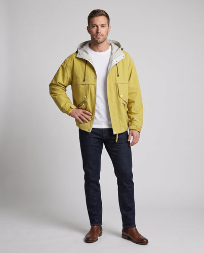 Herren Modische Übergangsjacke mit verstellbarem Kapuzenverschluss Echo Archiv