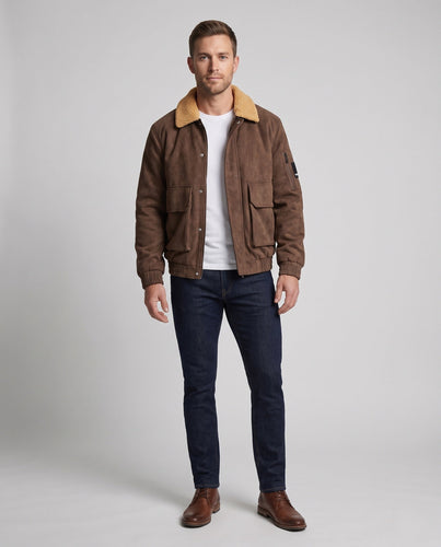 Herren Modische Übergangsjacke mit weichem Futter Echo Archiv
