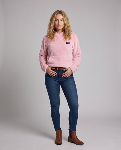 Damen Kuscheliger Fleece-Kapuzenpullover Echo Archiv