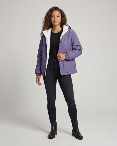 Damen warme Fleece gefütterte Windjacke Echo Archiv