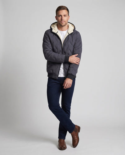 Herren Bequeme Fleecegefütterte Winterjacke Echo Archiv