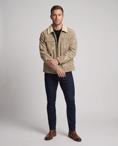 Herren Bequeme und stilvolle Cordjacke Echo Archiv