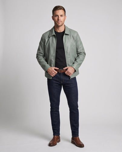Herren Elegante Skinnjacke Echo Archiv