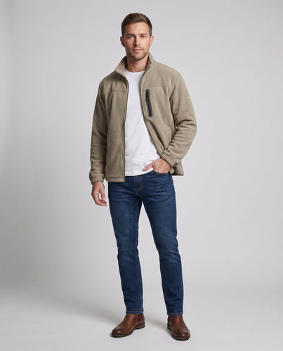 Herren Fleece-Jacke mit Reißverschluss Echo Archiv