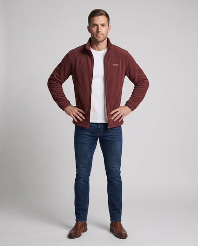 Herren Fleecejacke mit Stehkragen Echo Archiv