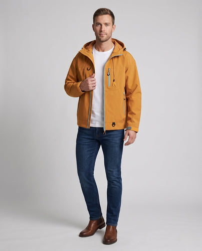 Herren Funktionale Regenjacke Echo Archiv