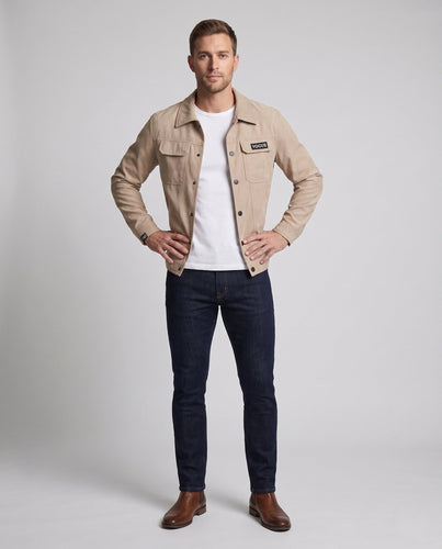 Herren Klassische Suedejacke Echo Archiv