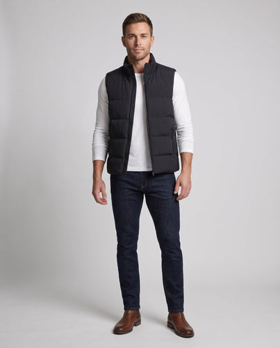 Herren Moderne Steppweste Echo Archiv