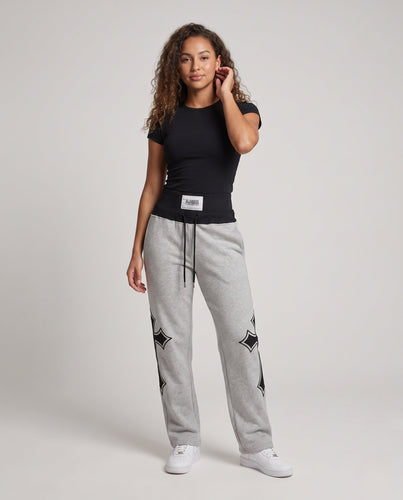 Damen Sport-Jogginghosen mit hoher Taille und grafischen Details Echoarchiv