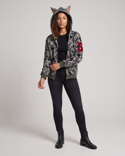 Frauen Urban Camouflage Hoodie Echoarchiv