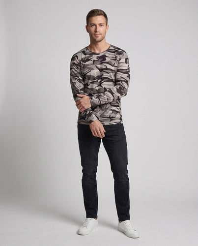 Herren Camouflage Langarmhemd Echoarchiv