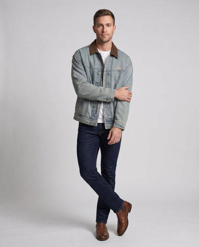 Herren Freizeit Denim Jacke Echoarchiv