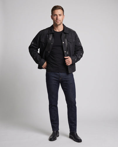 Herren Urban Oversized Denim Jacke Echoarchiv
