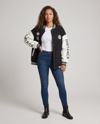 Unisex Stylische Übergroße Collegejacke Echoarchiv