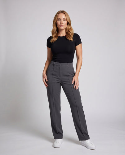 Damen Elegante und Lässige Hochgeschnitte Hosen Echoarchiv