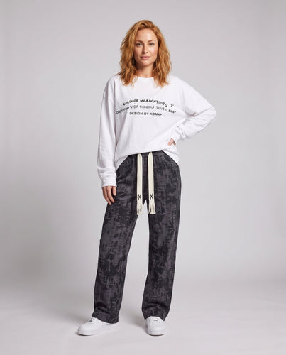 Damen Freizeit Grafik Cargo-Hose Echoarchiv