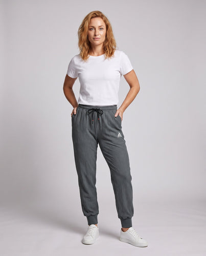 Frauen Freizeit Sporthose mit hoher Taille und elastischem Bund Echoarchiv