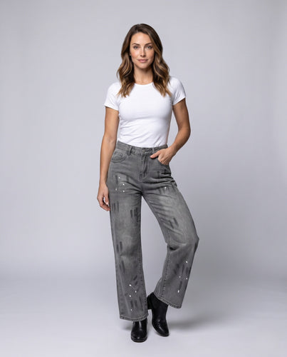 Damenmode Hochbundige Baggy Jeans Echoarchiv