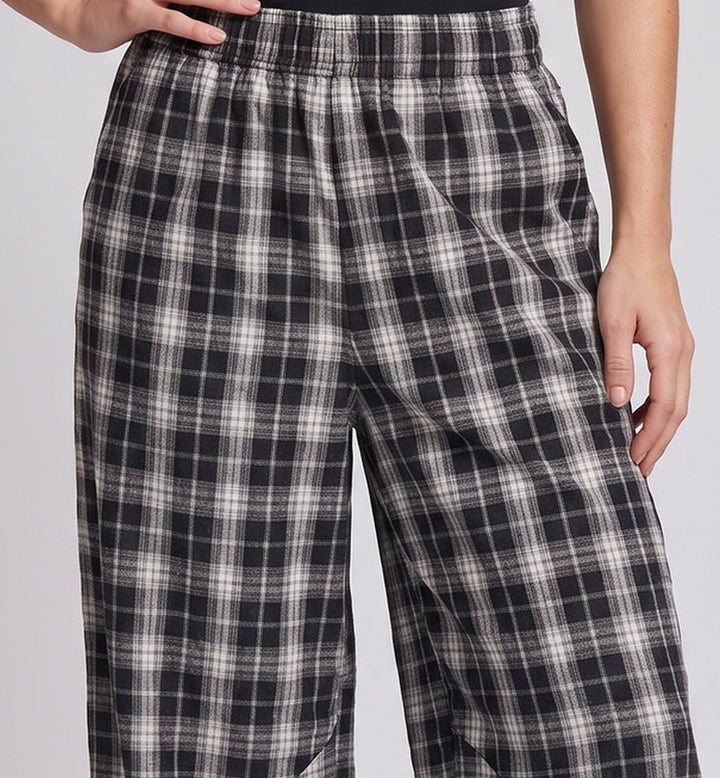 Damen modische Karottenhosen mit kariertem Muster Echoarchiv