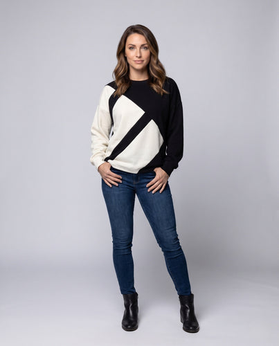 Damen Stylischer Oversized Pullover Echoarchiv