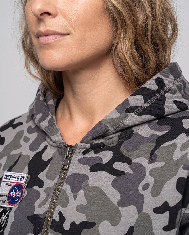 Damen Urban Camouflage Hoodie Echoarchiv