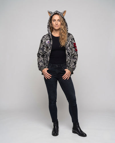 Damen Urban Camouflage Hoodie Echoarchiv
