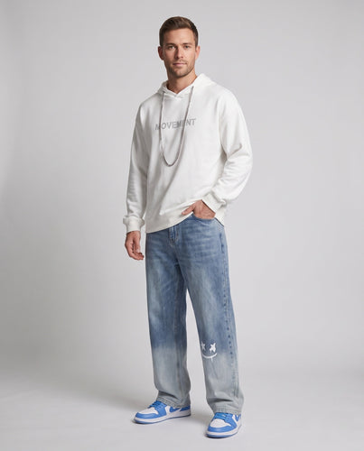 Herren Bequeme Baggy Jeans Echoarchiv