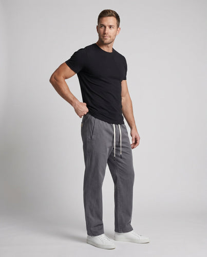 Herren Bequeme Freizeit-Hose mit Elastischem Bund und Praktischen Seitentaschen Echoarchiv